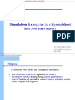 Simulation Examples in A Spreadsheet: Book: Jerry Bank's Chapter 2