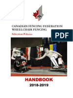 Handbook: Canadian Fencing Federation Wheelchair Fencing