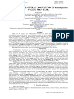 PROXIMATE AND MINERAL COMPOSITION OF Pentadiplandra Brazzeana STEM BARK