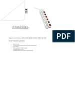 Stop Kontak Krisbow 6WAY EXTENSION SOCKET WHT KR