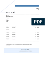 Invoice template for your company