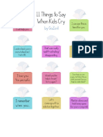 11 Things To Say When Kids Cry