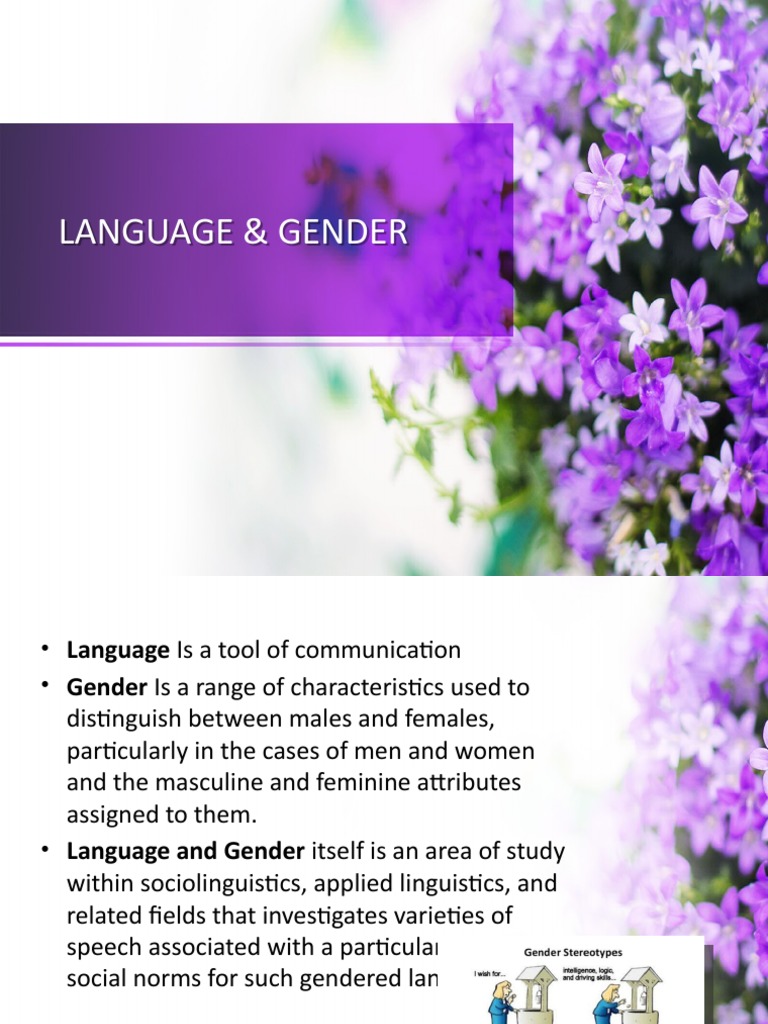 Language and Gender Differences Study | PDF | Sexism | Gender