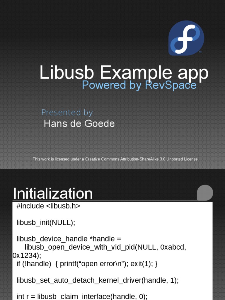 Libusb Example App Powered by Revspace PDF