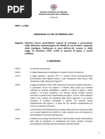 Ordinanza 4 del 28 02 2021 del presidente della Regione Autonoma dela Sardegna