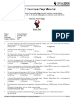 CLAT Classroom Prep Material: General Knowledge