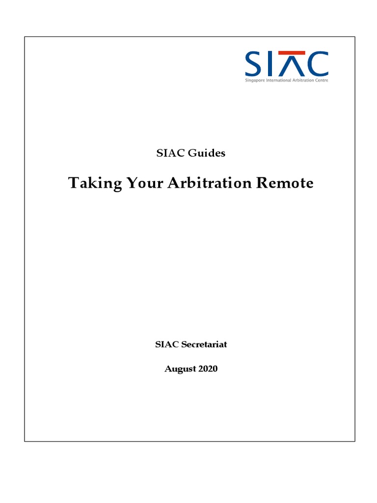 What Is Siac Arbitration? : SIAC South Asia – JRVPZ