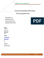 LEED GA V4 Pre-Assesement Test (6 Q) - Nizya