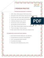 Possessive Pronoun Practice Worksheet