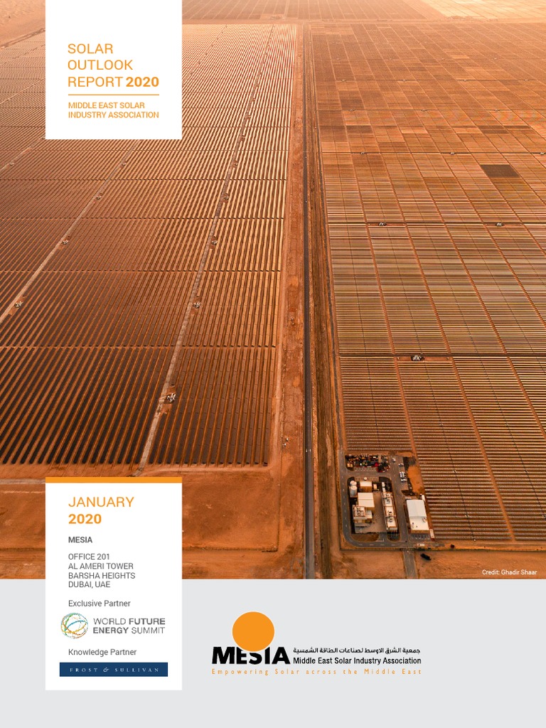 Solar Outlook REPORT 2020: Middle East Solar Industry Association | PDF ...