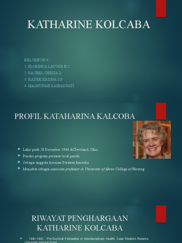 Katharine Kolcaba PDF Karier & Perkembangan Pengembangan Diri