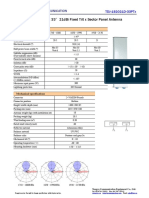 Xpol 1710 2170Mhz 33°21dbi Fixed Tilt X Sector Panel Antenna