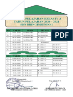 Jadwal Pelajaran IVa