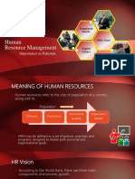 Human Resource Management: Importance in Pakistan