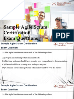 Sample Agile Scrum Certification Exam Questions