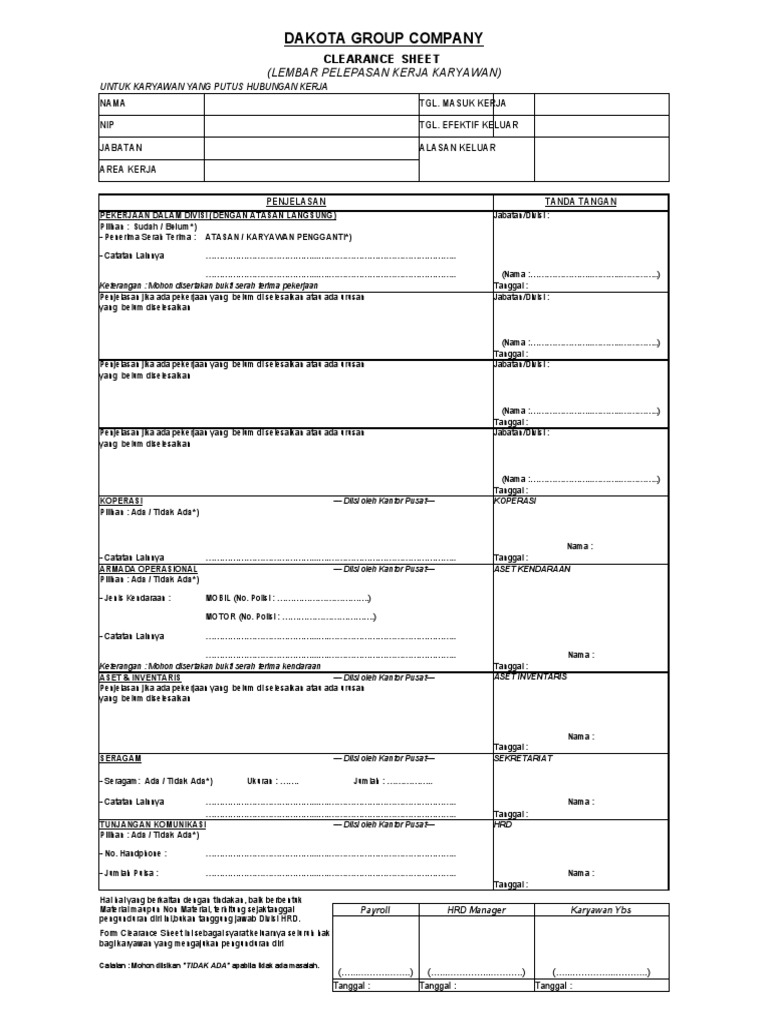 Clearance Sheet 2021 | PDF