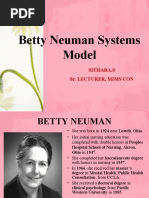 Betty Neuman Systems Model: Sithara.S Sr. Lecturer, Mims Con