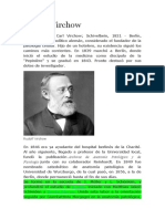 Rudolf Virchow fundador patología celular