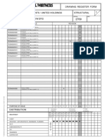 Structural Engineer Drawing Register Form