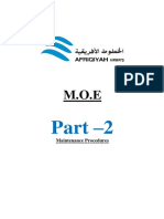M.O.E Part 2 Maintenance Procedures