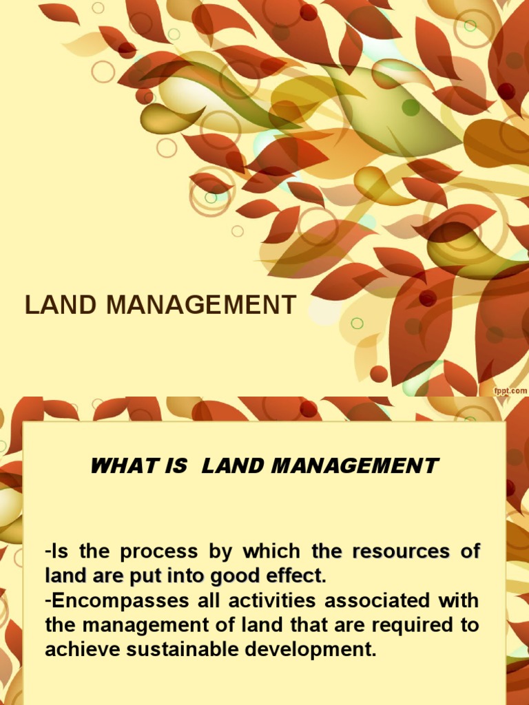 Effective Land Management Practices | PDF | Sustainability | Soil