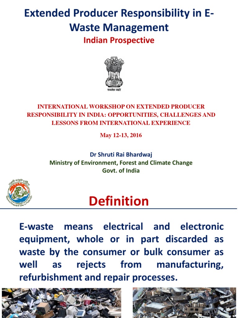 E-Waste Management and EPR in India | PDF | Electronic Waste | Economy ...