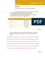 IO Devices Homework 3 Sensors