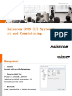 GPON OLT System Management & Commisioning GPON