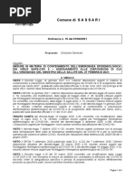 Sassari, l'ordinanza sindacale n.10 del 1° marzo 2021