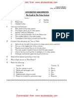 CBSE Class 6 Geography All Chapter Worksheets