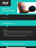 Blood Flow Restriction (BFR)