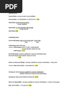 Liquidity Ratios: Current Liabilities