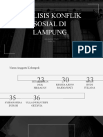 Analisis Konflik Sosial Lampung
