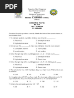 summative test # 4 math