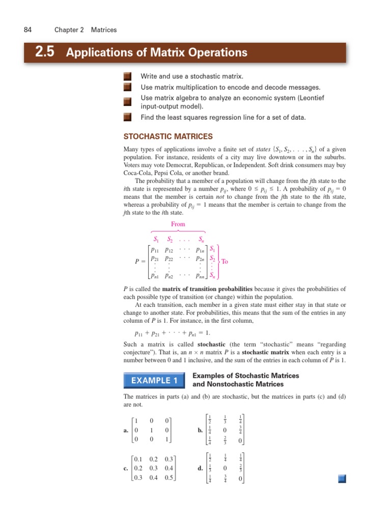 Matrix Operations in Cryptography and Economics | PDF | Input–Output ...