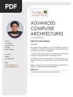 Advanced Computer Architectures: 17CS72 (As Per CBCS Scheme)