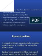 Objectives: Hypotheses, Research Questions)