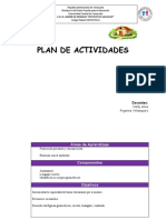 Plan de Actividades Formato 1 de Febrero Al 5