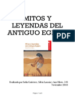 Mitos y Leyendas Del Antiguo Egipto-Silvia Lacasia, Sofía Gutiérrez y Ana Oliete