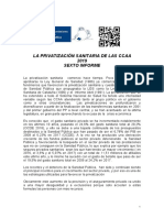 La Privatización Sanitaria de Las Ccaa 2019 Sexto Informe