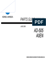 Parts Guide Manual: AD-505 A0En