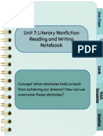 Unit 7 Digital Notebook - Literary Nonfiction