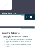 NSTP 2 - Lesson 1 - Volunteerism