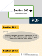 Section 203: (Combination of Loads)