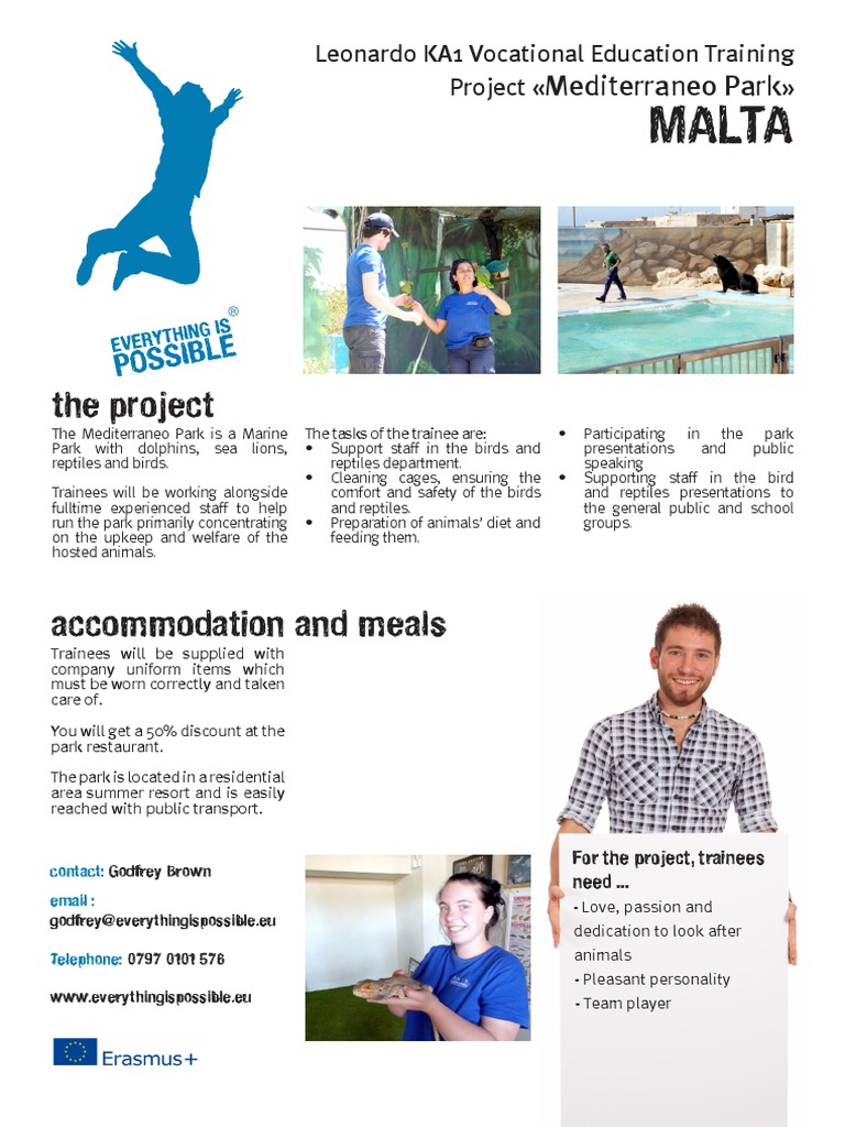 Animal Care in Malta Marine Park PDF Malta Nature