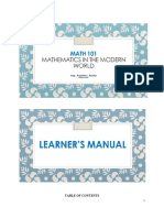 EMCOTECH Learners Manual - Mathematics in The Modern World