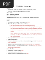 Tutorial 4 Cryptography