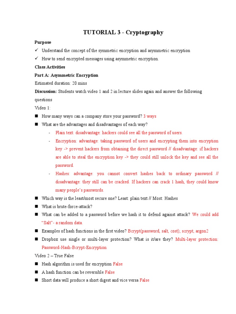 Cryptography Tutorial: Asymmetric Encryption | PDF | Cryptography | Key ...