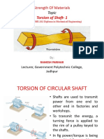 Torsion of Shaft - 1