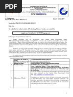 Supply and Installation of GPON Equipment: G. Chitrapavai Deputy Registrar (Stores & Purchase) Dated: 23.02.2019